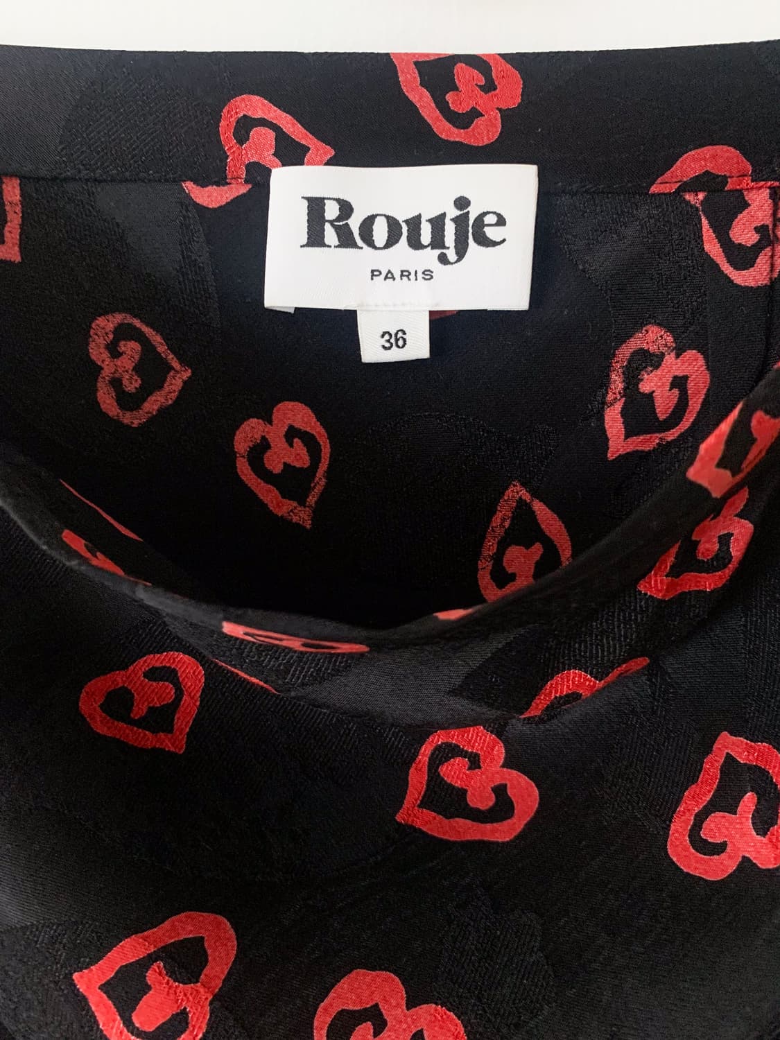 [FR36] 루즈 후즈 Rouje 하트 패턴 롱 스커트 상품이미지7