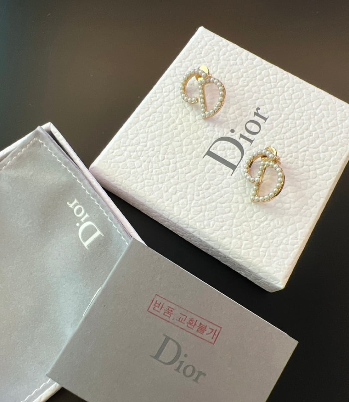 디올 진주 이어링 상품이미지6