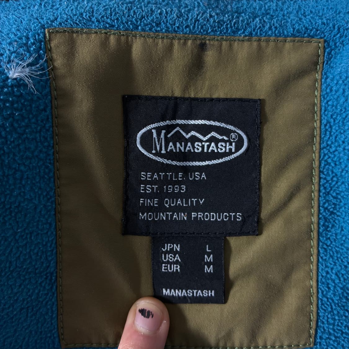 Manastash  마나스타시 카키 퀼팅 봄버 자켓   상품이미지8