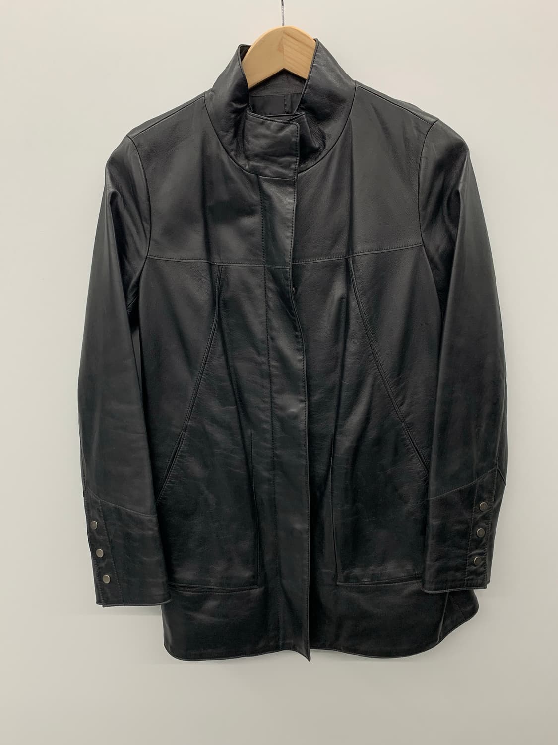 앤드류마크 사선 램스킨 하프코트  상품이미지3