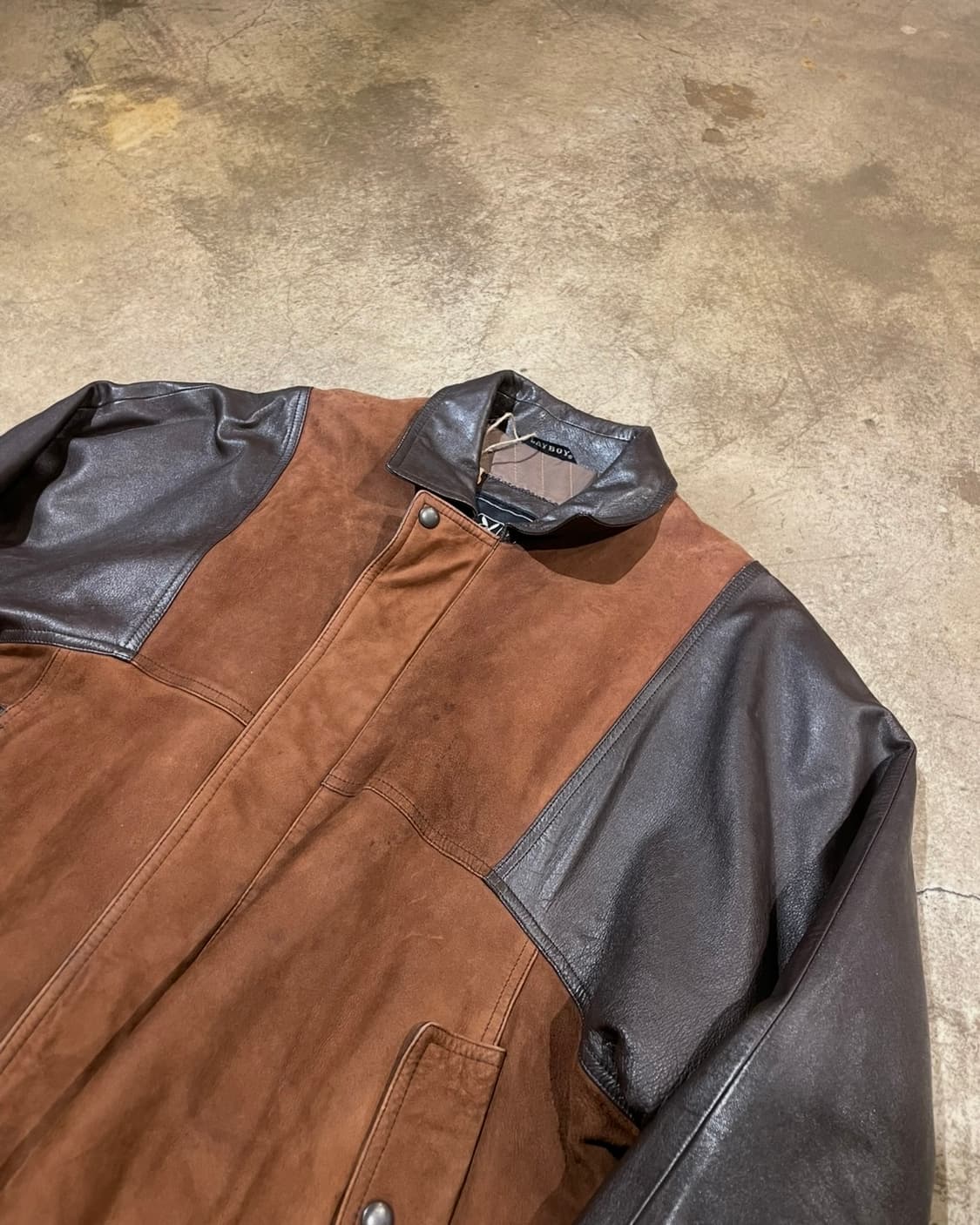 Play boy 스웨이드 레더 재킷 (B5175) 상품이미지3