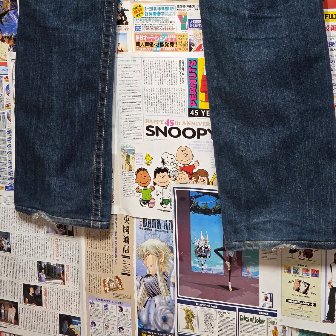 백 포켓 스티치 웨스턴 데님 팬츠 상품이미지4