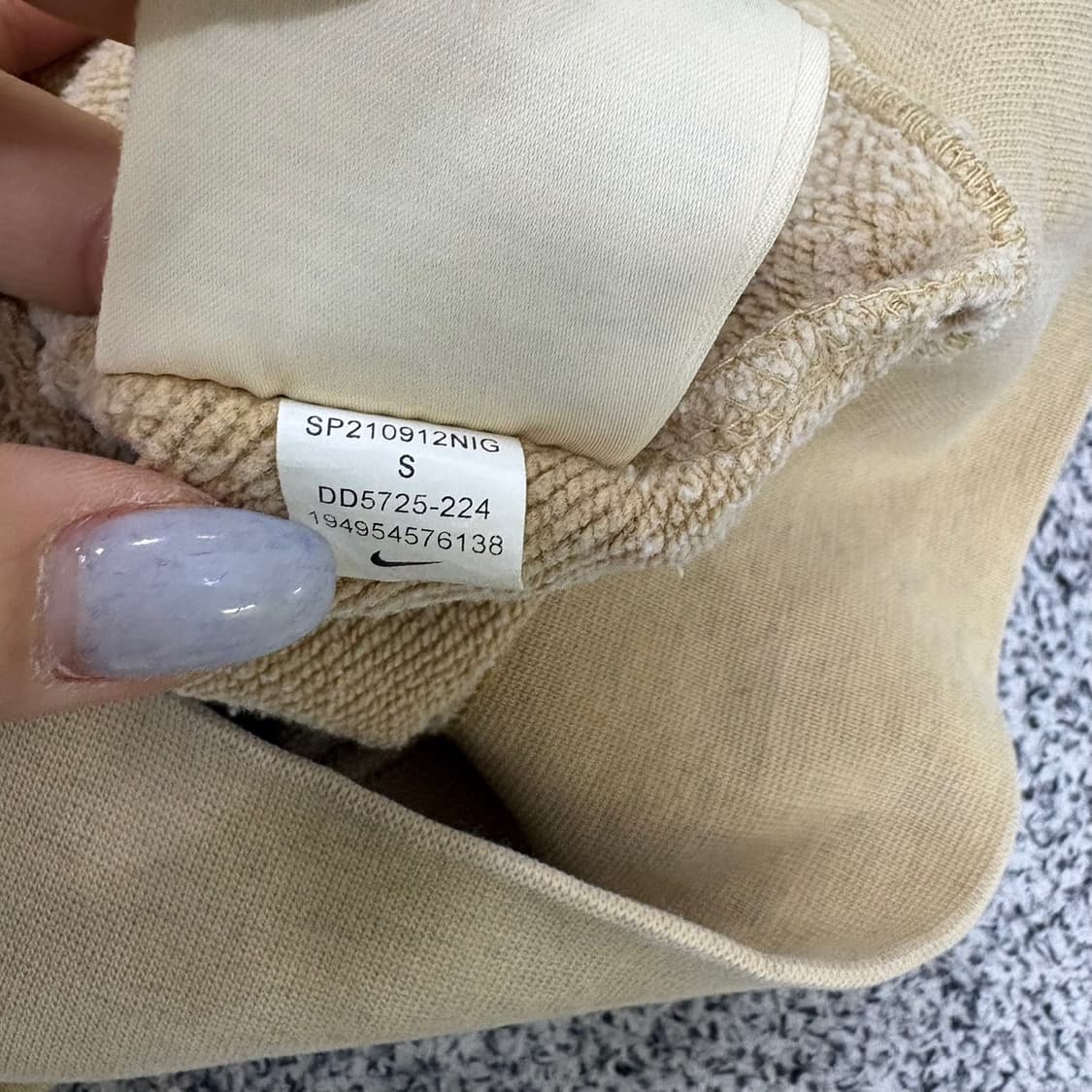 S 나이키 여성 크롭 후드티 0324J 상품이미지6