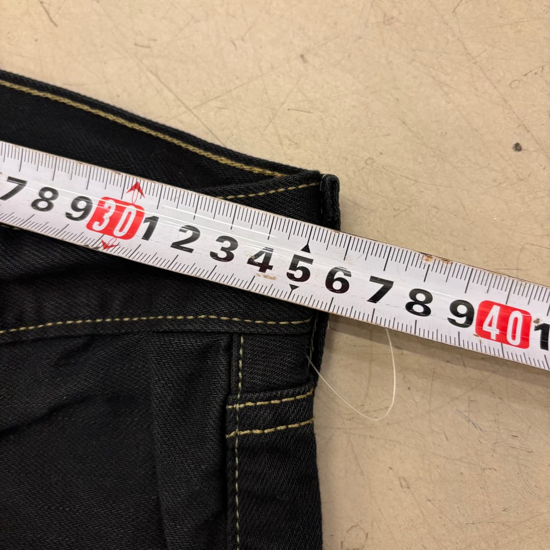 리바이스 501 흑청 데님 팬츠 상품이미지6