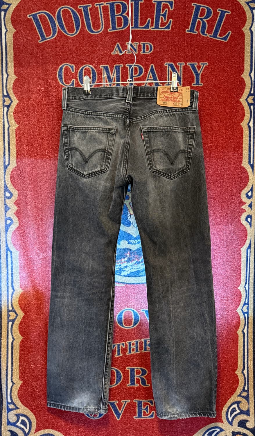 리바이스 501 흑청 33/32 상품이미지10