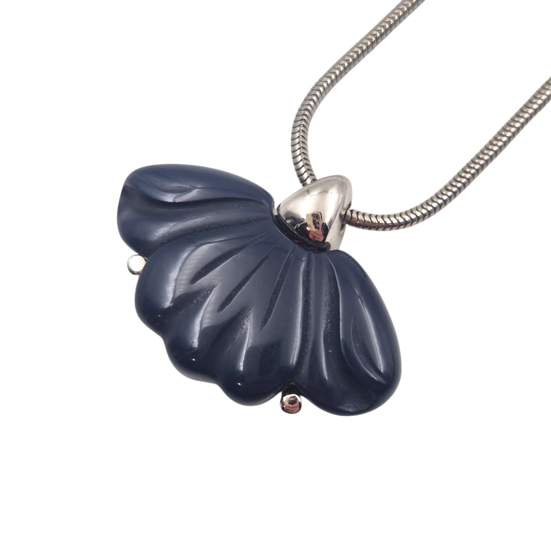 76s 지방시 비쥬 코스튬 네이비 쉘 목걸이 상품이미지3