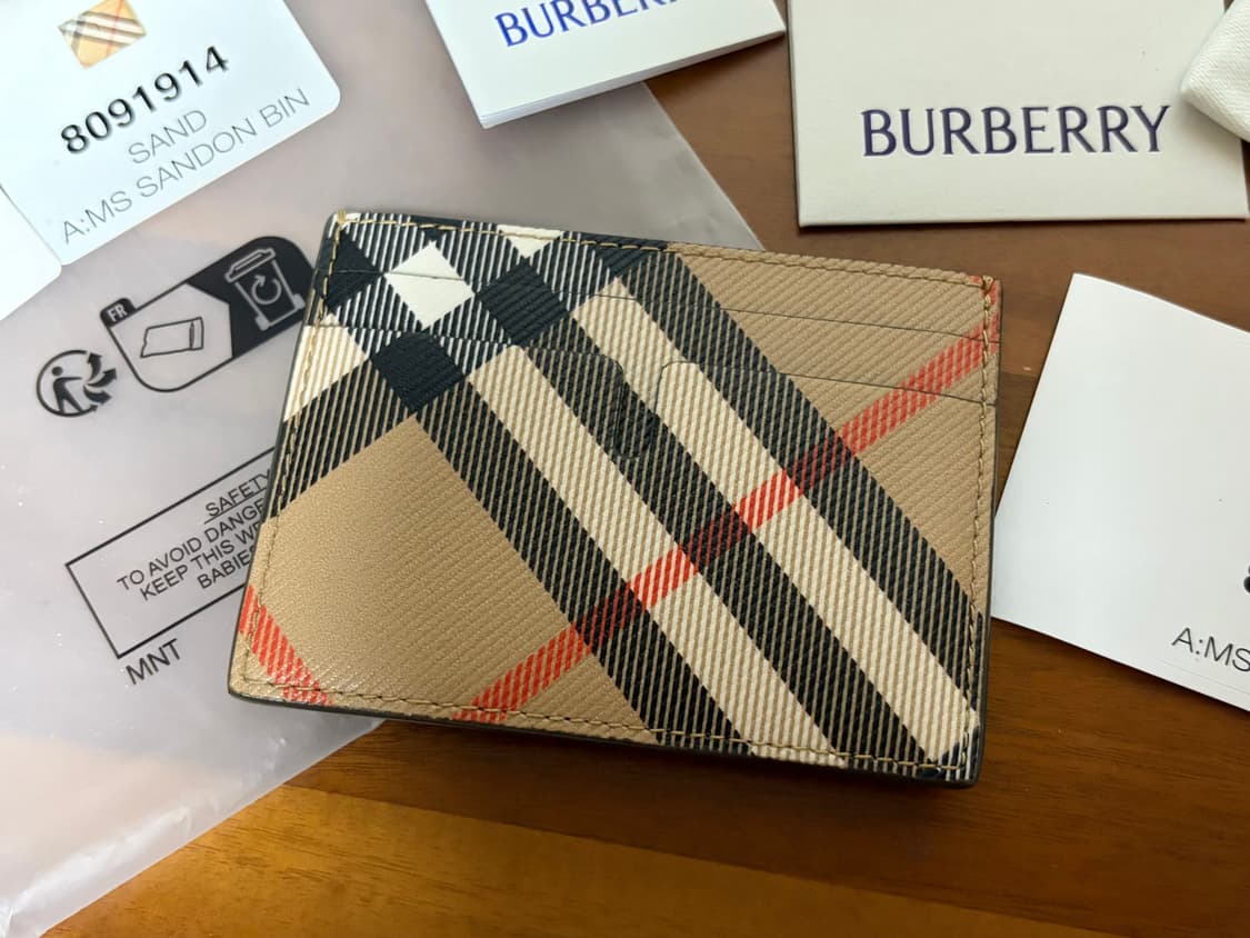 버버리 체크카드케이스 카드지갑 상품이미지3