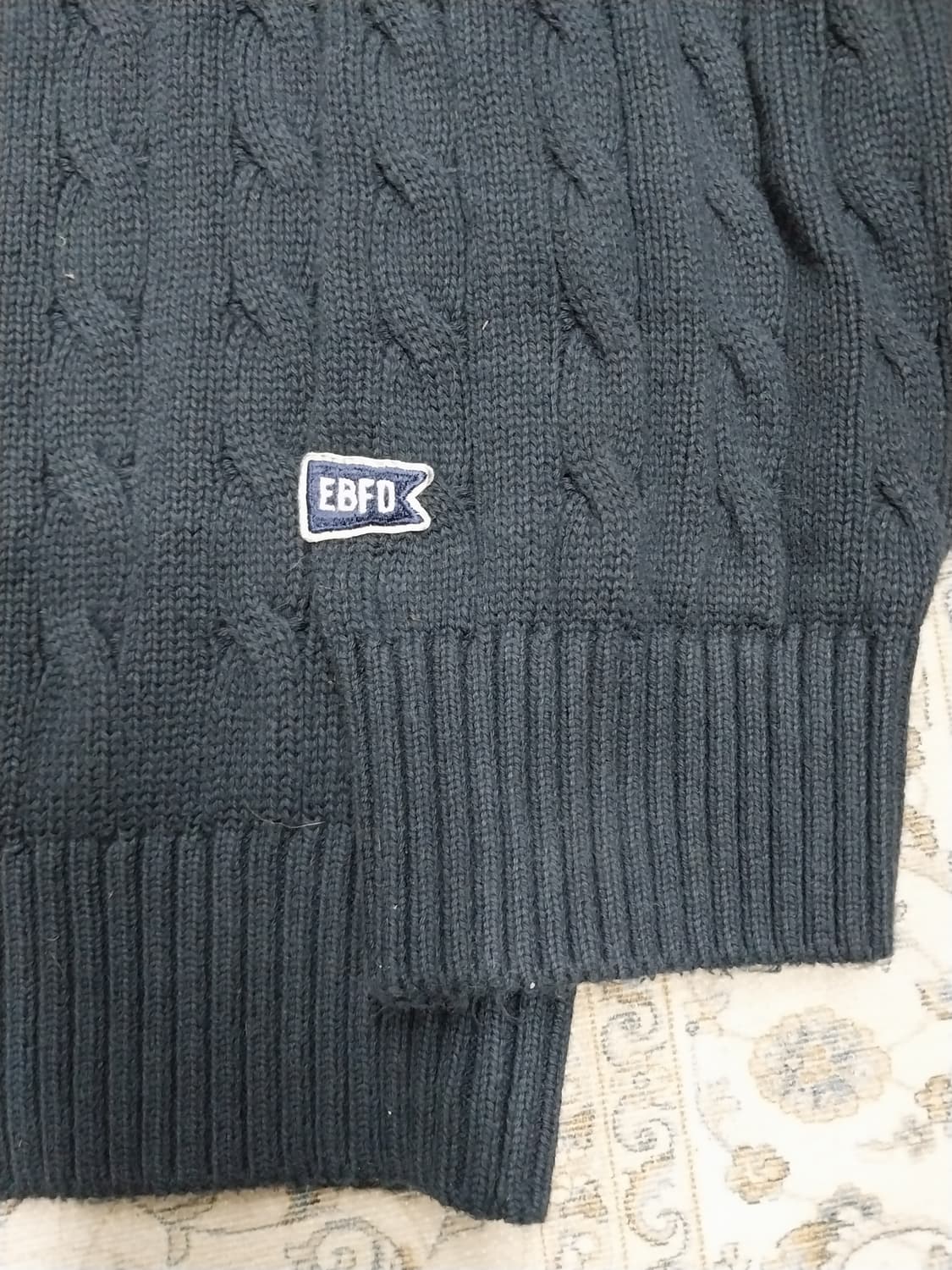 이벳필드 진네이비 케이블 니트 XL 상품이미지4