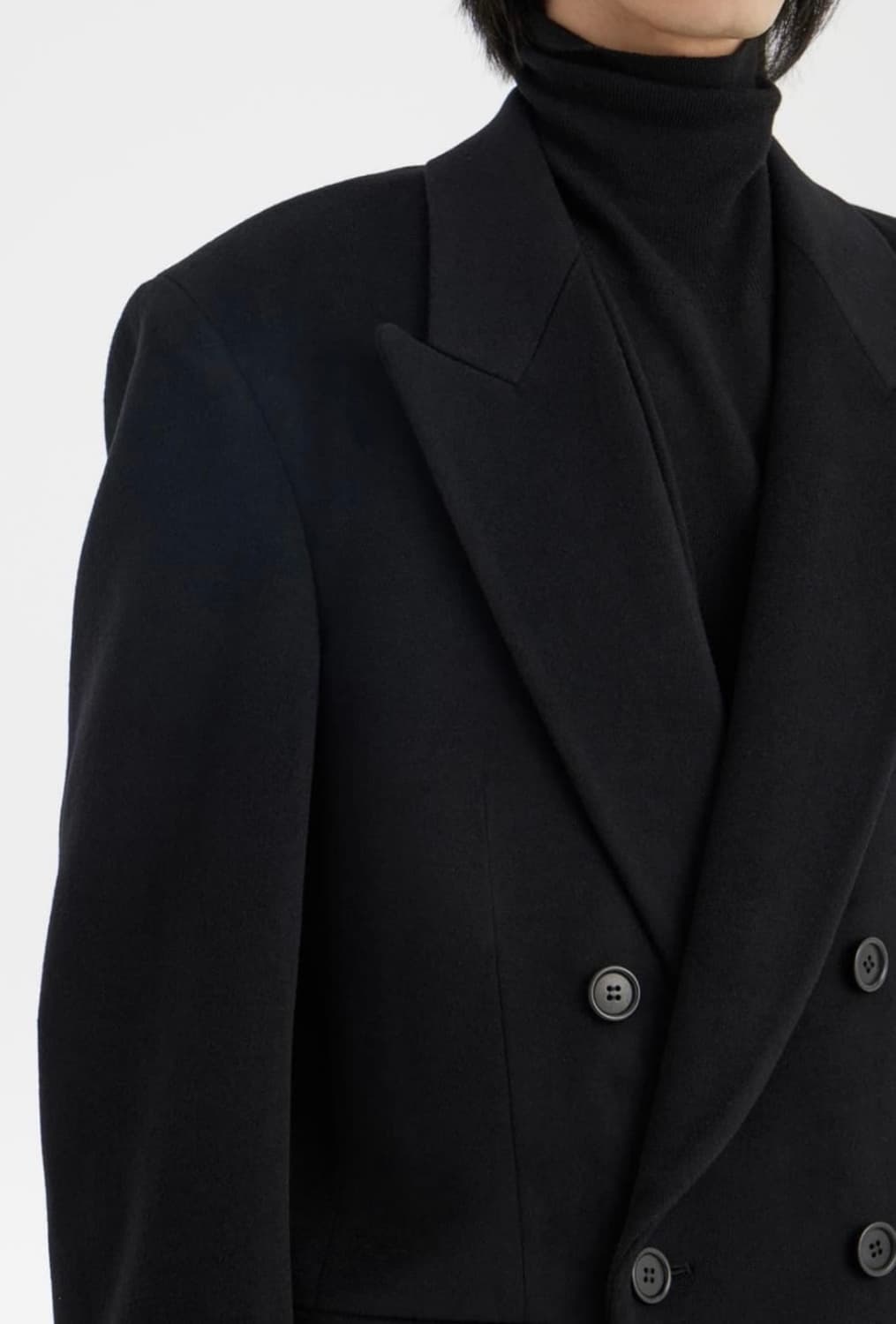 선플라워 DB 코트 블랙 / 48 상품이미지4