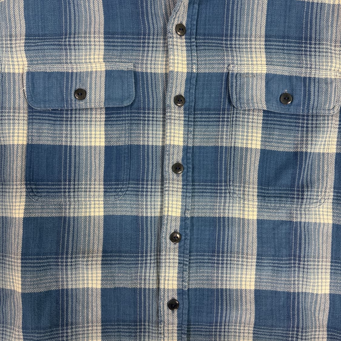 RRL 더블알엘 플레이드 블루 체크 셔츠 상품이미지3