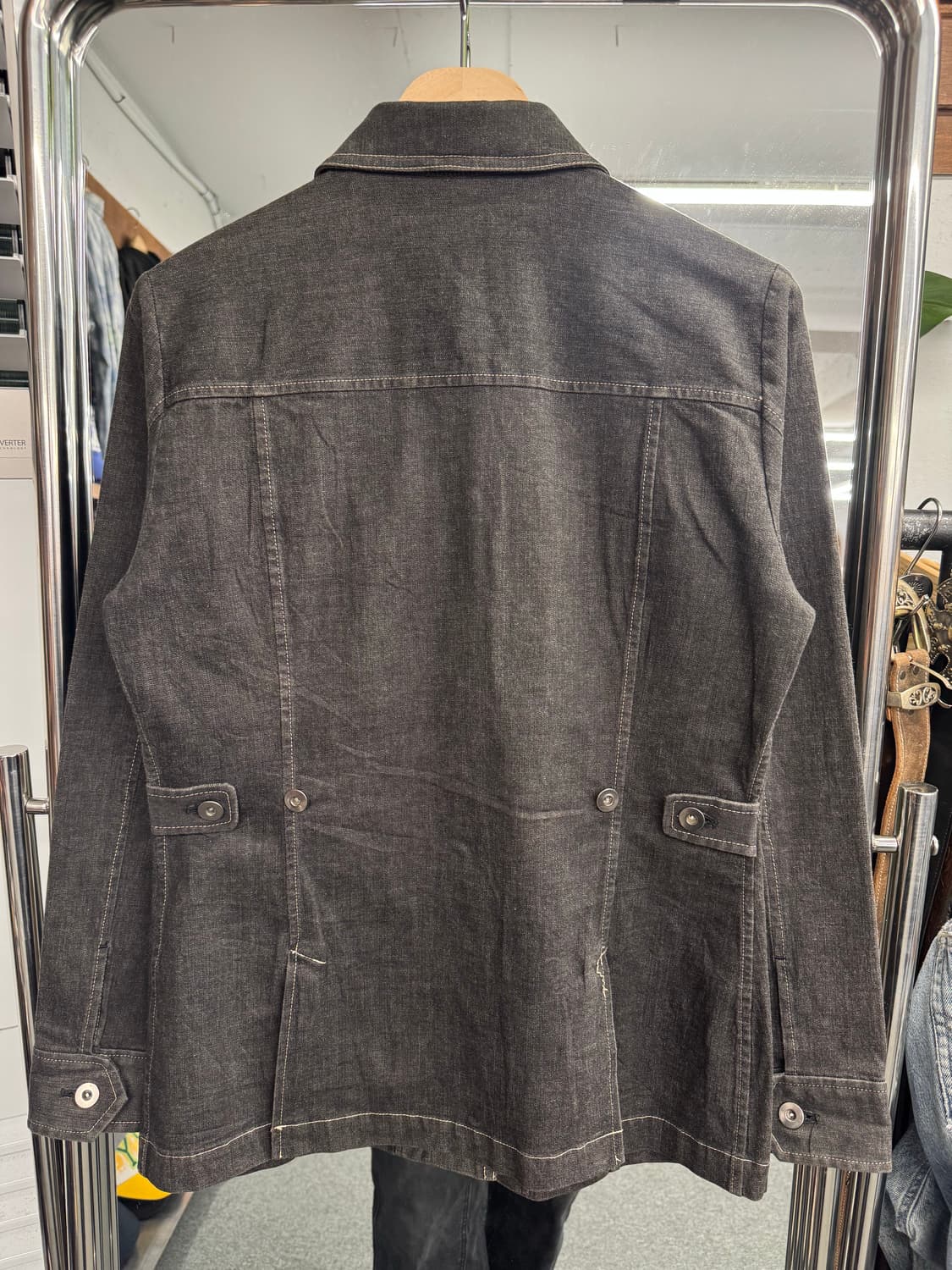 맥그리거 빈티지 여성 흑청 데님 자켓 상품이미지5