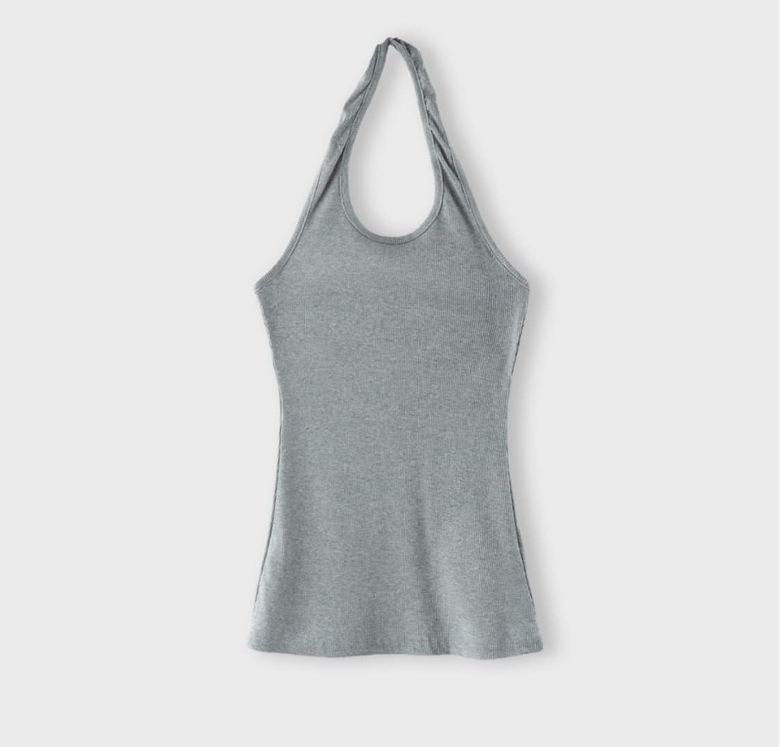 칙스 스탠다드 골지 홀터넥 멜란지 상품이미지1