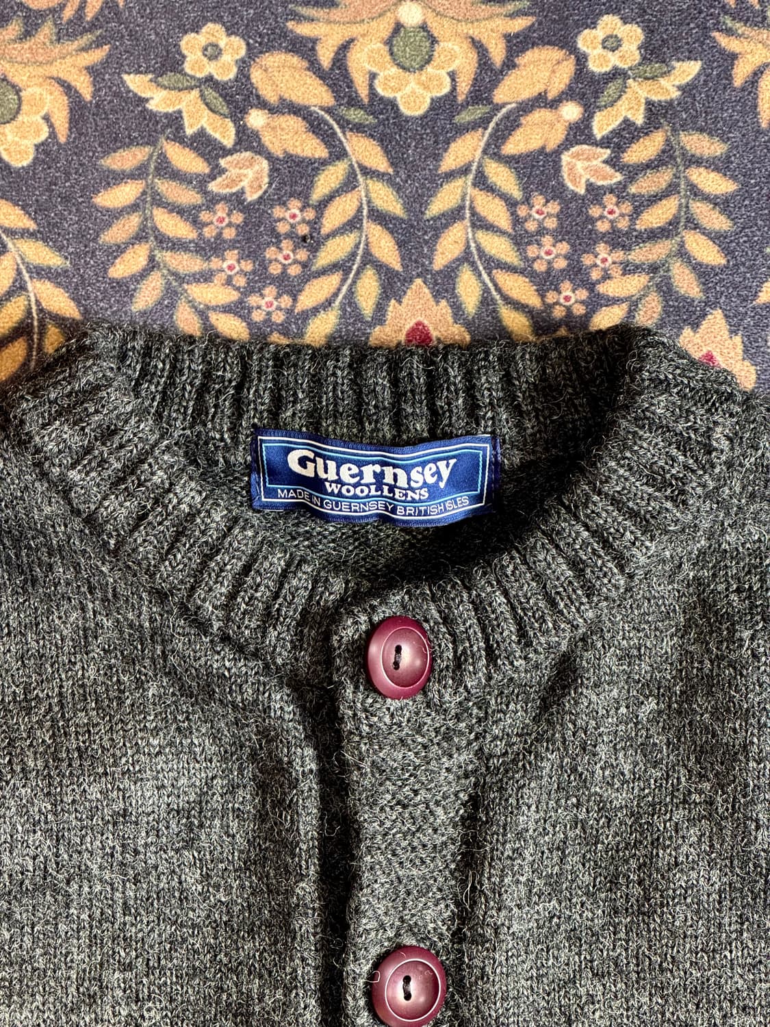 건지 울른스 피셔맨 홀 가먼츠 가디건 상품이미지2