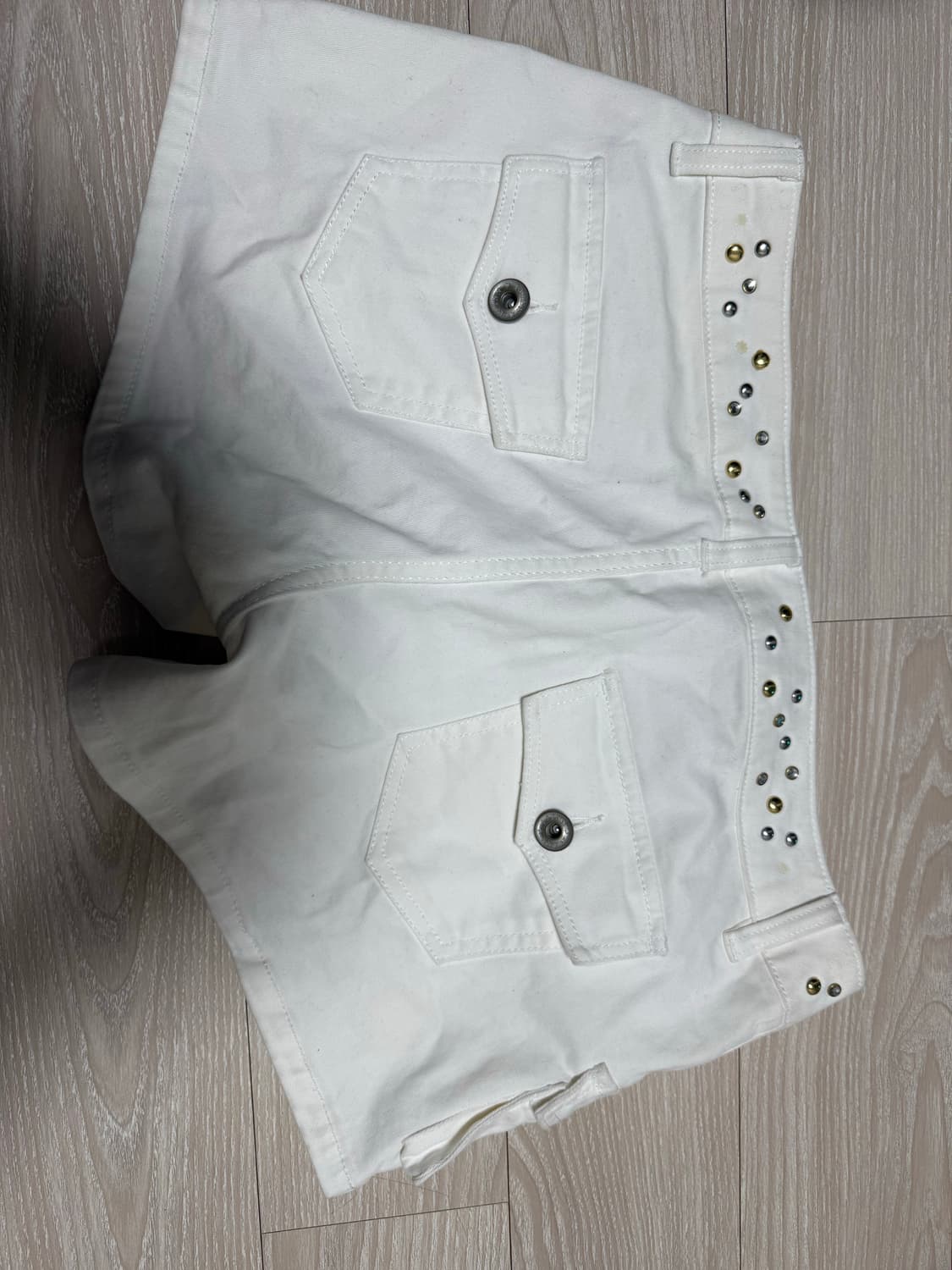 원진 스튜디오 반바지 화이트 상품이미지3