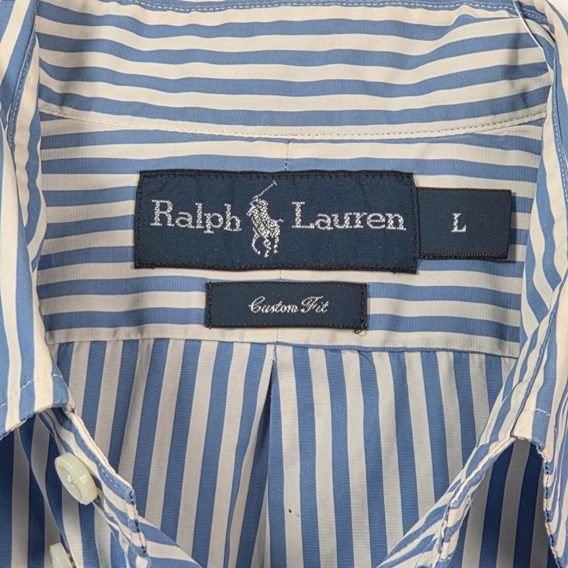 폴로 랄프로렌 커스텀핏 스트라이프 셔츠 L 상품이미지6