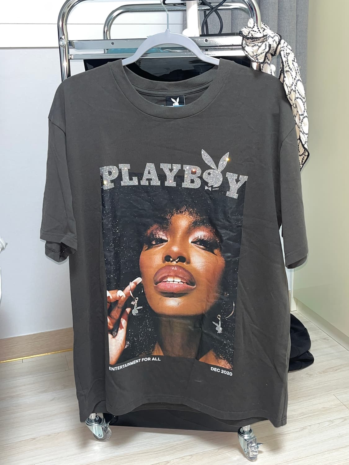 Playboy 오버핏 큐빅 티셔츠 M 상품이미지1