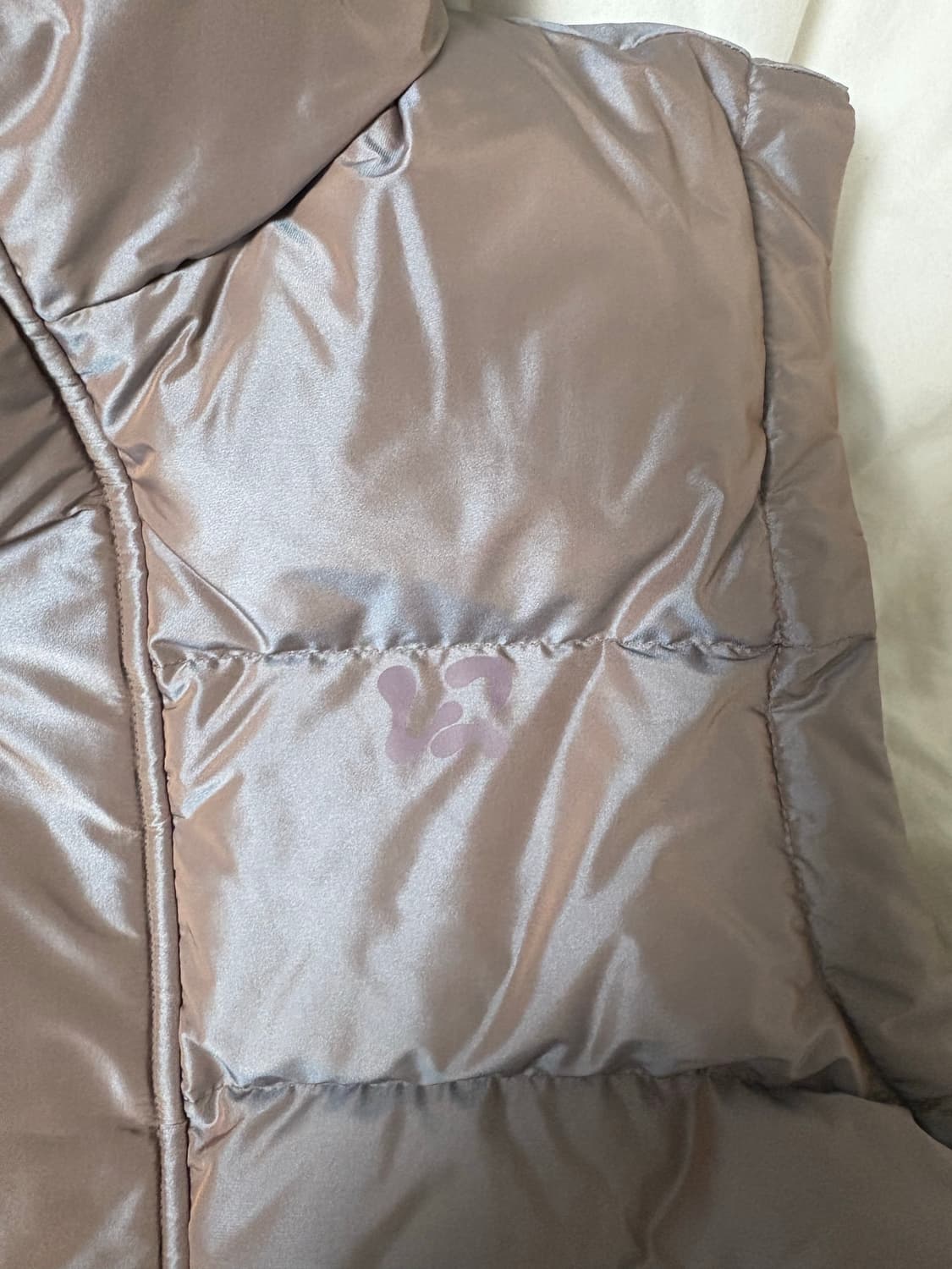 mellow 멜로우 클라우드 숏 패딩 베스트 라이트퍼플 s 상품이미지5