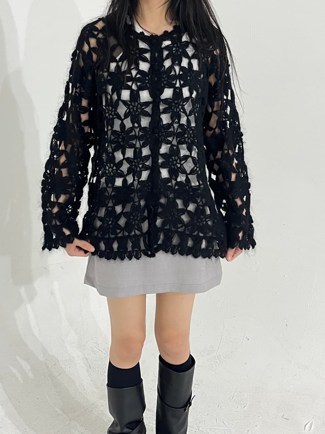 Ketty Hairy croche cardigan 상품이미지4
