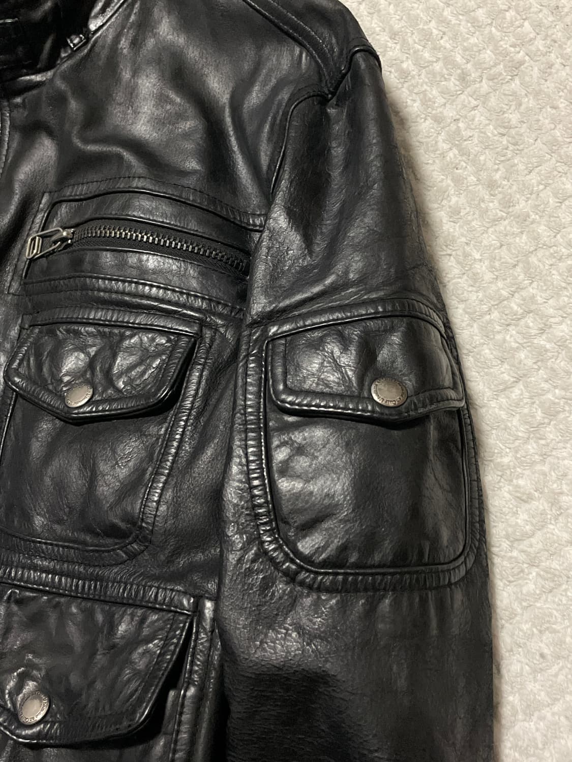 [52] L'homme en cuir 웨스턴 무드 소가죽 포켓 레더 상품이미지6