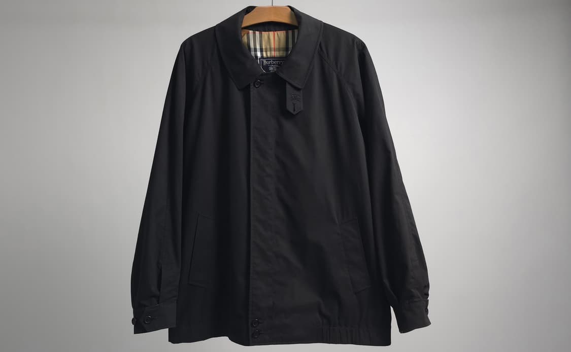 버버리 런던 정품 블랙 블루종 자켓 바람막이 해링턴 점퍼 105 110 상품이미지7