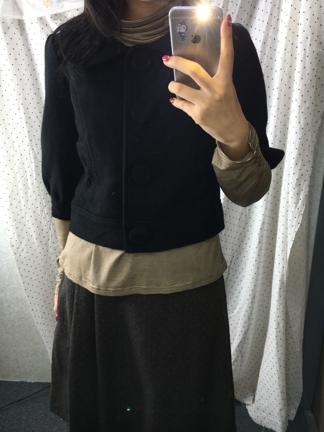 블랙 숏 자켓 상품이미지3