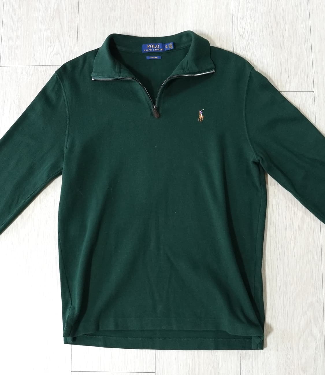 폴로 랄프로렌 에스테이트립 하프집업 니트 스웨터 그린 XS 상품이미지1