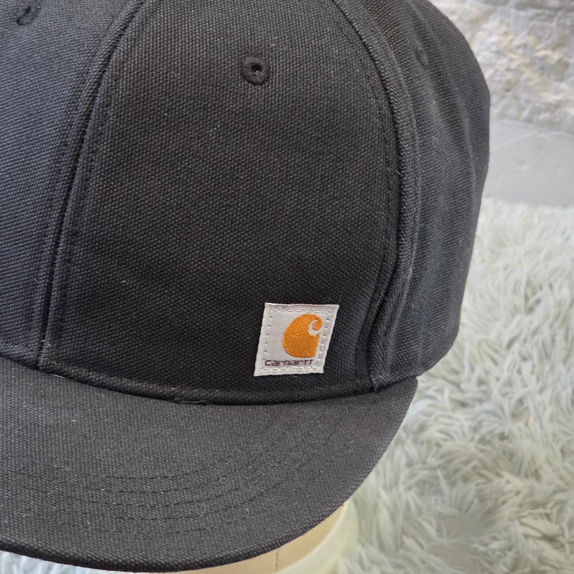 L3-2:칼하트 블랙 로고 스냅백(56-60cm)-상태굿 상품이미지3