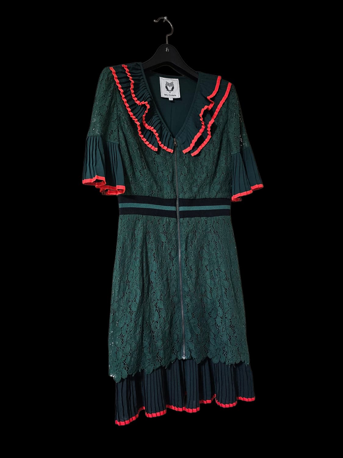 매긴 McGINN 카라패치 레이스 미디원피스 55 상품이미지4