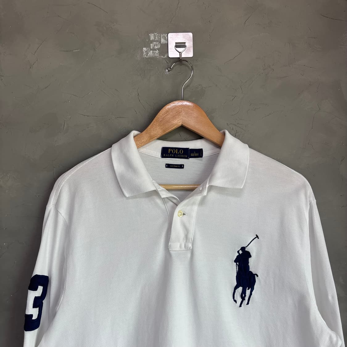 폴로 랄프로렌 빅포니 카라티 롱슬리브 화이트 상품이미지2