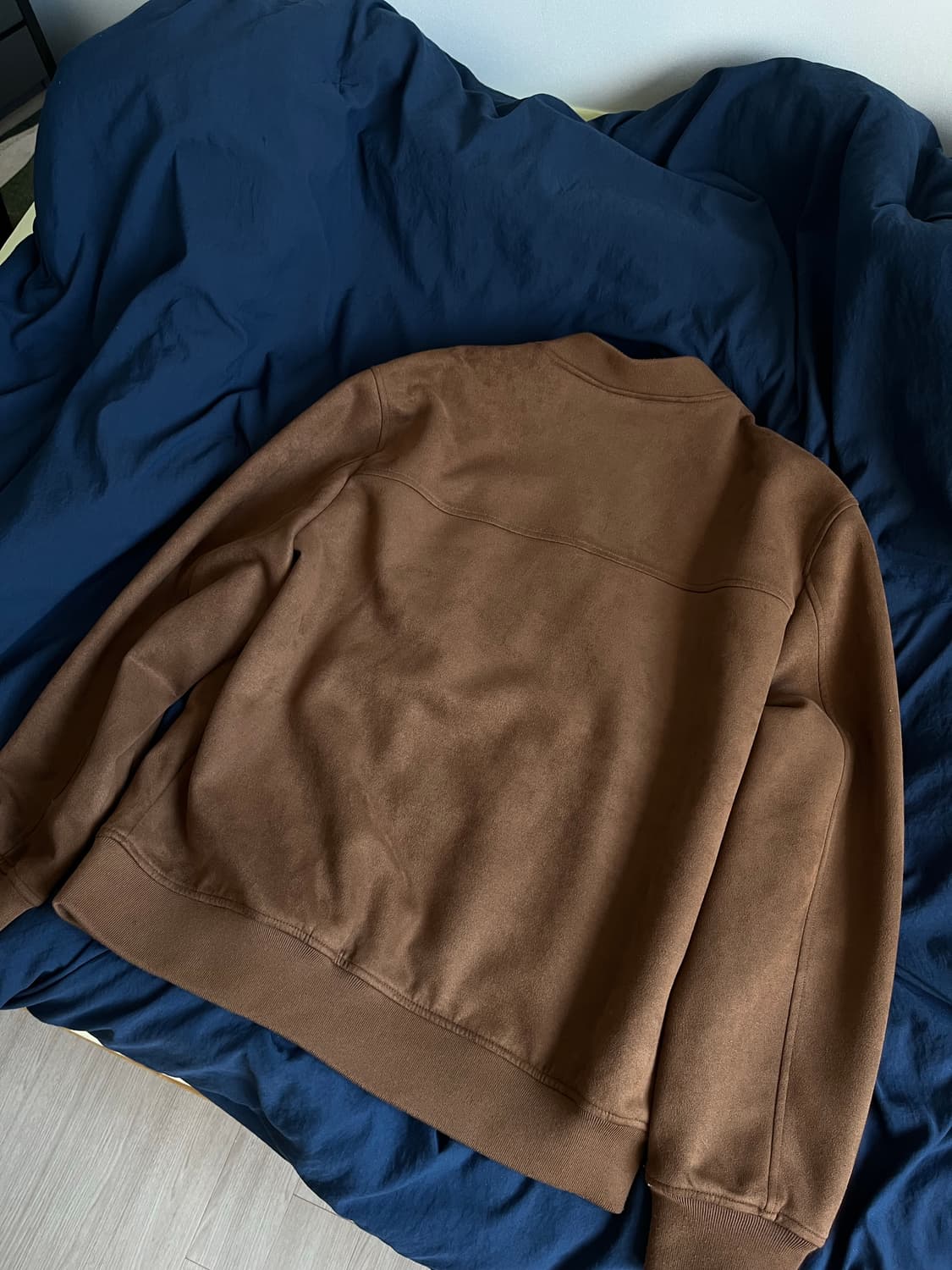 자라 Faux Suede Bomber Jacket 상품이미지3