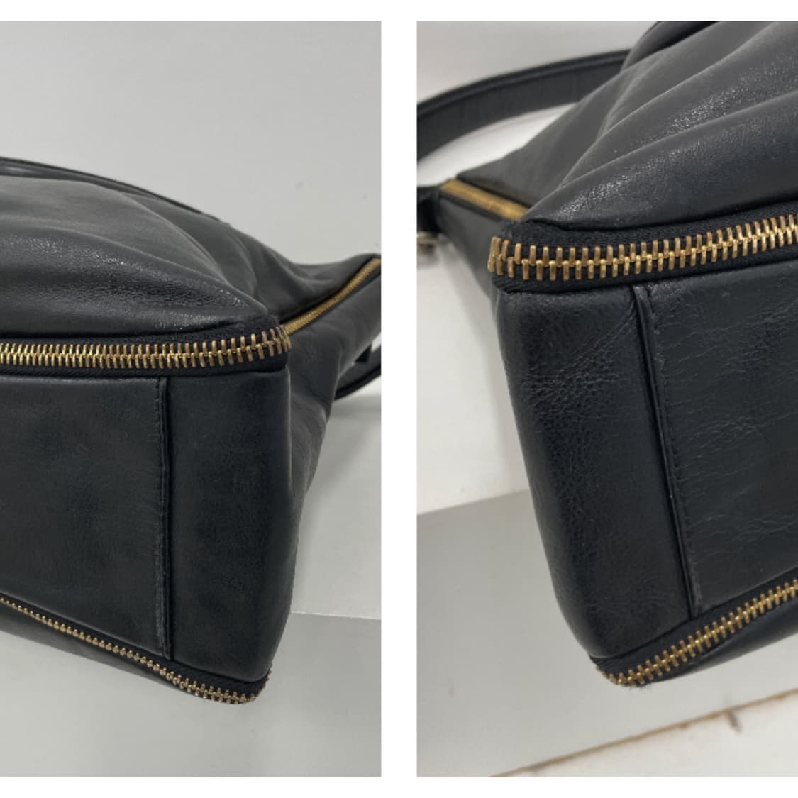 지방시 블랙 카프 스킨 레더 사이드 지퍼 디테일 투웨이 토트 숄더백 상품이미지8