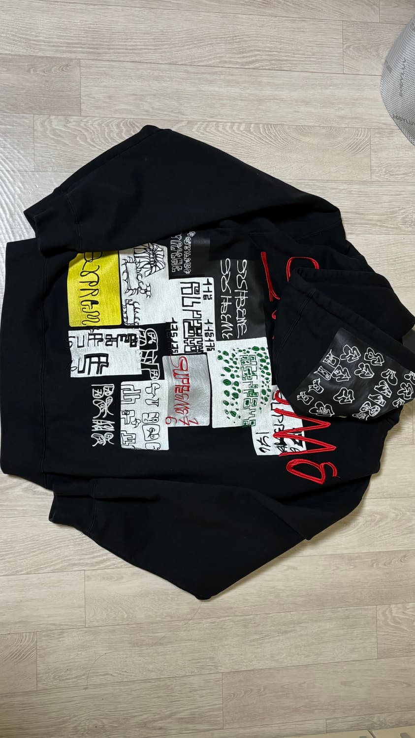 슈프림 176 집업 후드 스웨트셔츠 블랙 - 25FW 상품이미지3