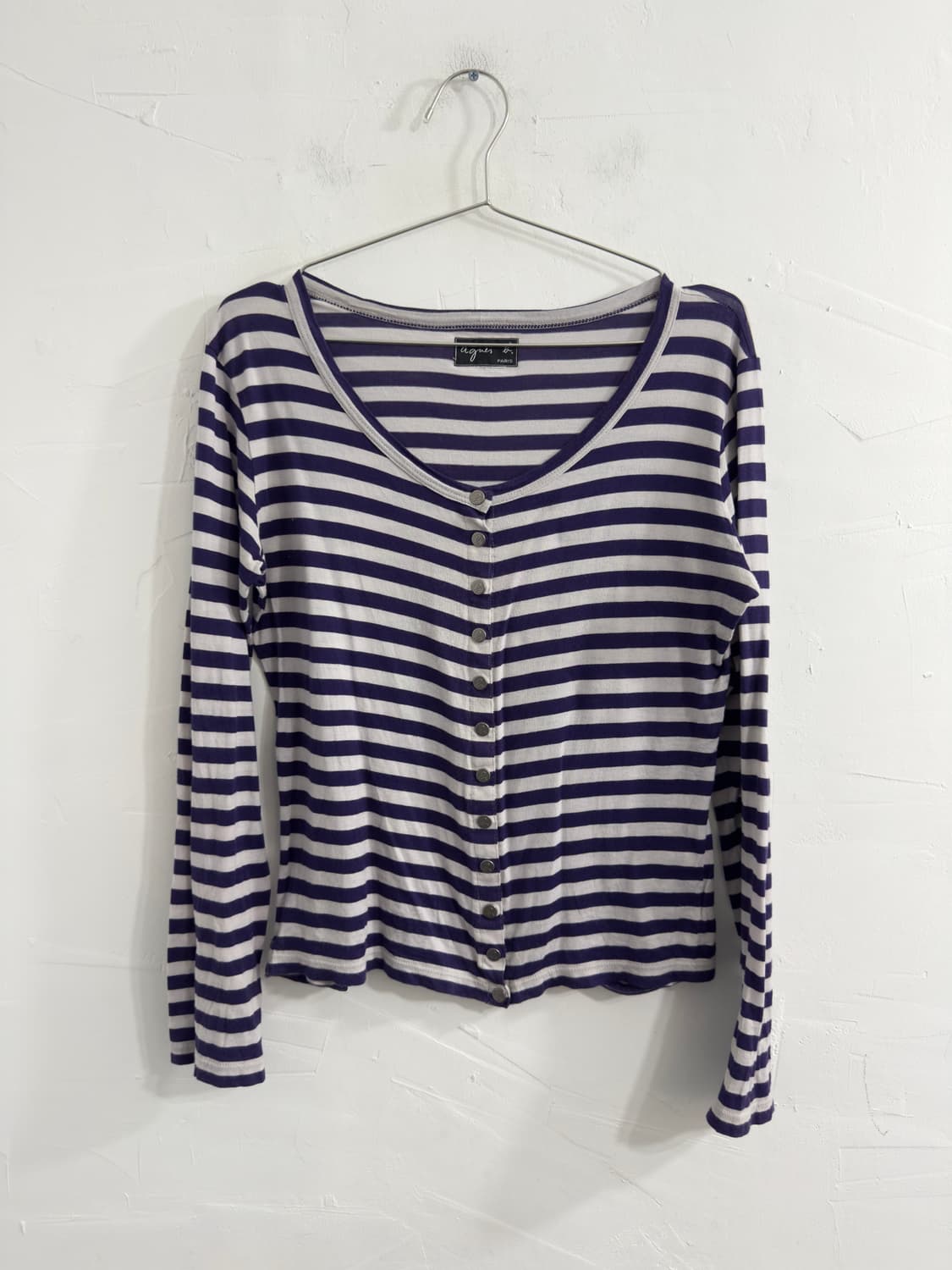 agnes b stripe cardigan 상품이미지1