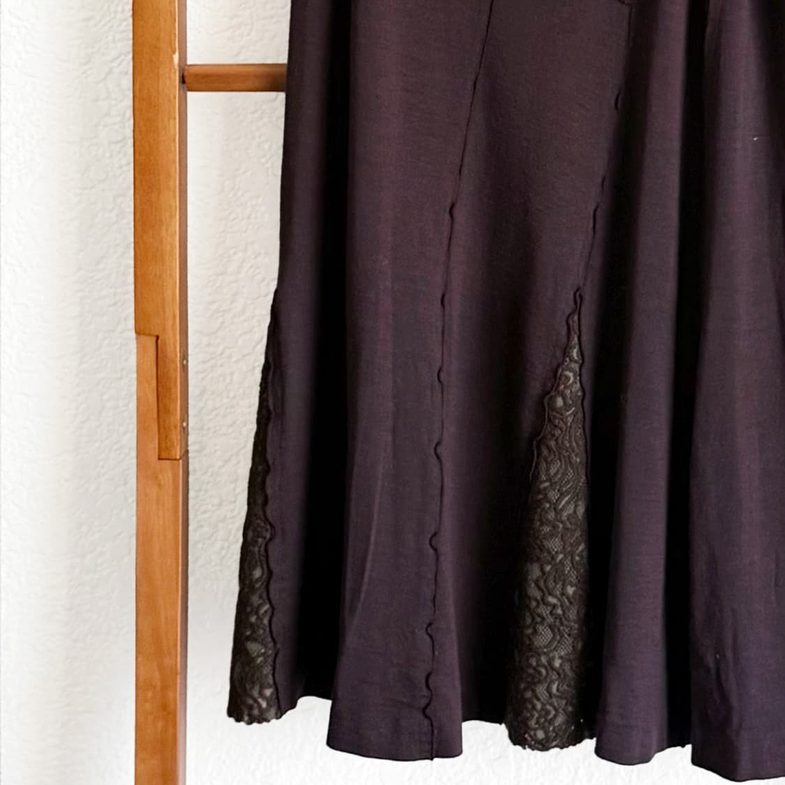 모카 쉐도우 레이어드 울 스커트 상품이미지4