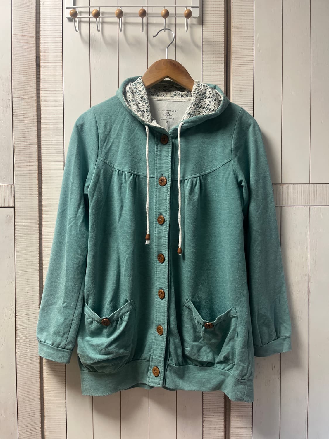 모리걸 하구미 후드집업 민트색 후드집업 상품이미지1