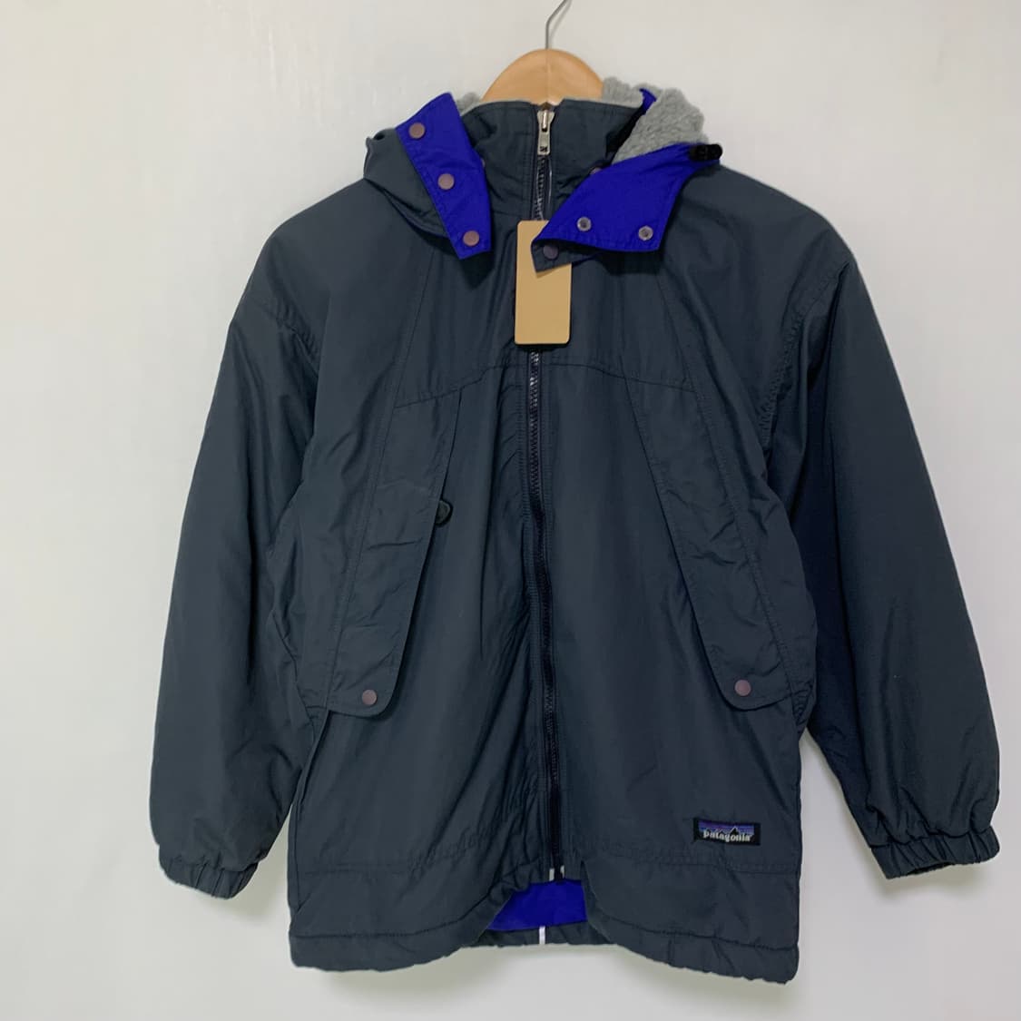 파타고니아 후드 야상 봄버 자켓 네이비 키즈 M 여성 상품이미지2