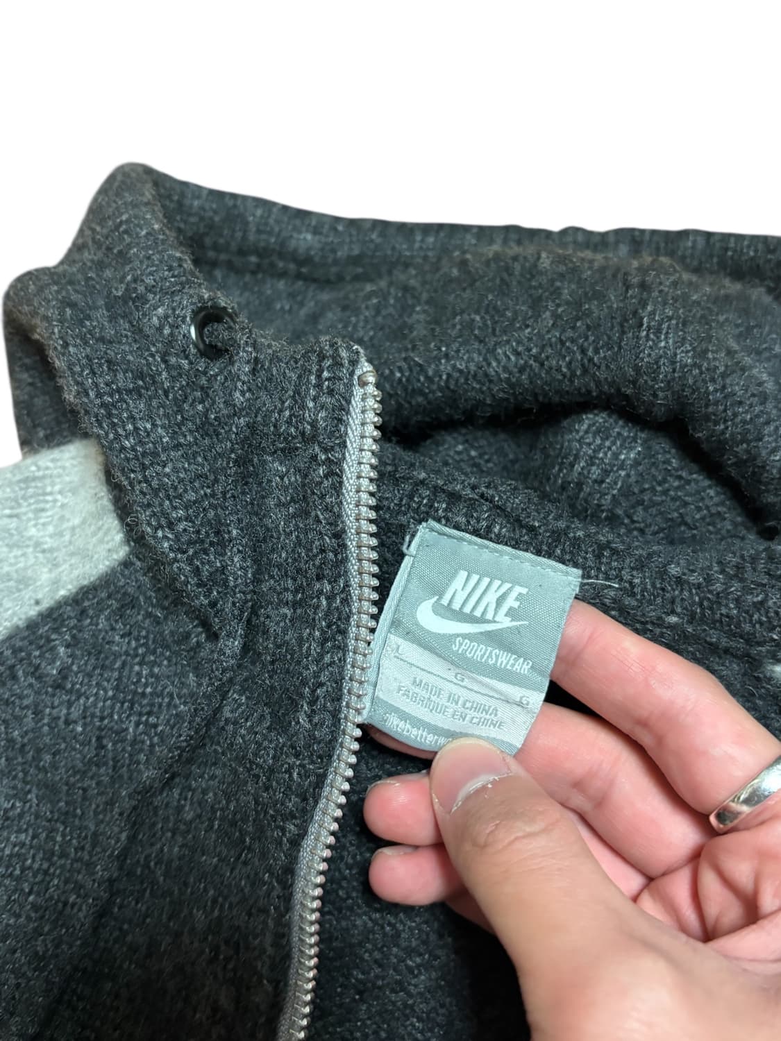 나이키 빈티지 니트 후드 집업 상품이미지8