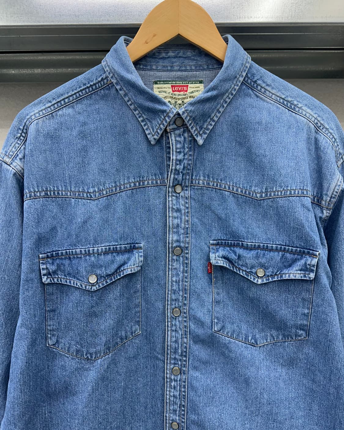 (XL)90'S 리바이스 웨스턴 데님셔츠-M2379 상품이미지2