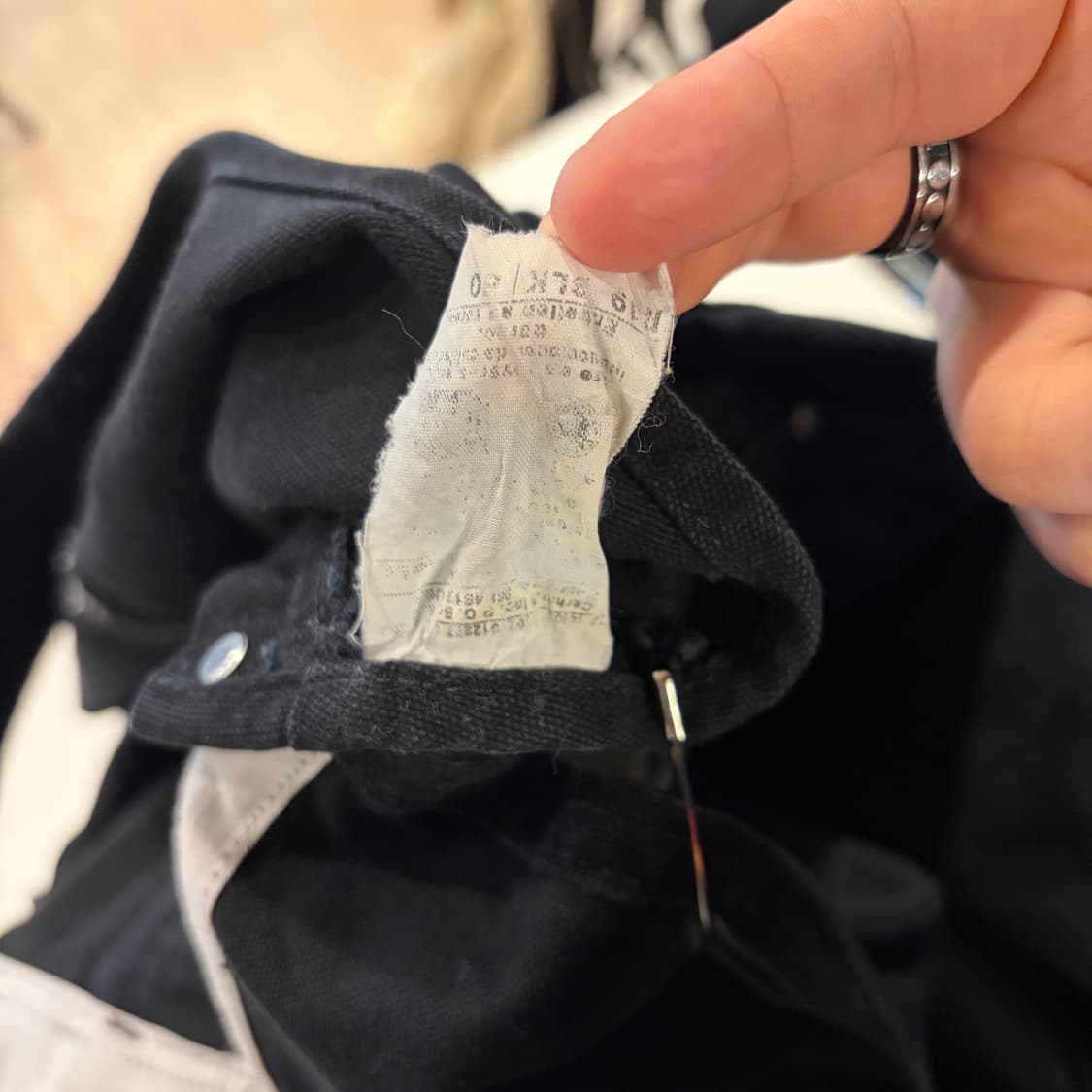 [50] 칼하트 더블니 빈티지 빅사이즈 블랙 오버롤 멜빵 C331 상품이미지6