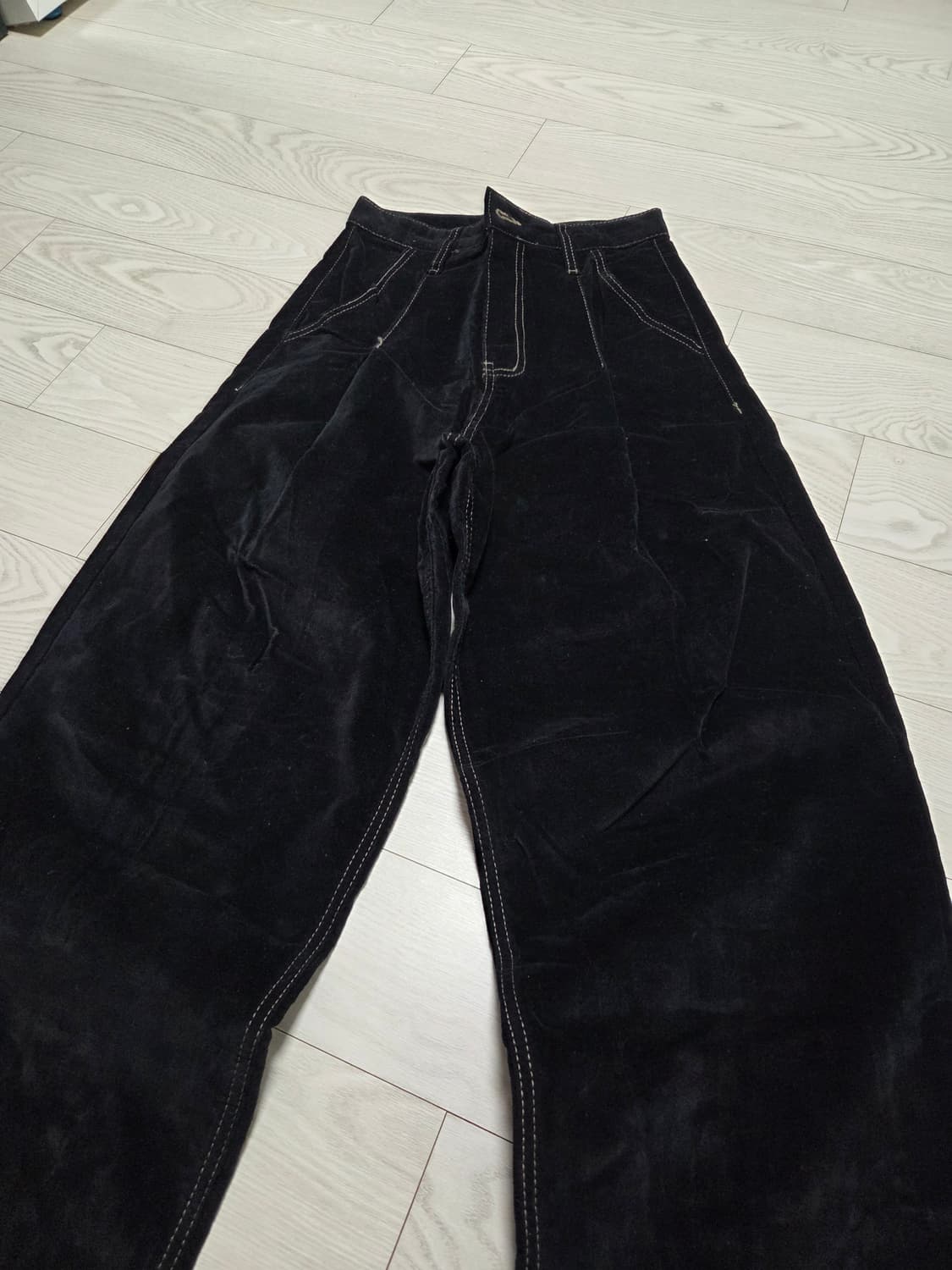 (S)다이애그널 벨벳 팬츠 상품이미지10