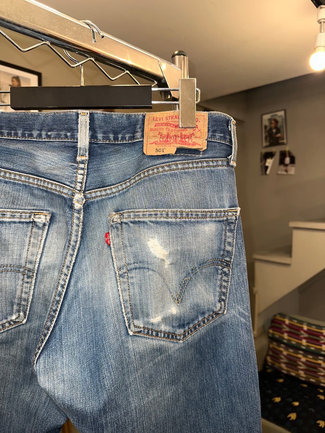 Early 00’s Levi’s 501 Mexico denim pant 상품이미지9