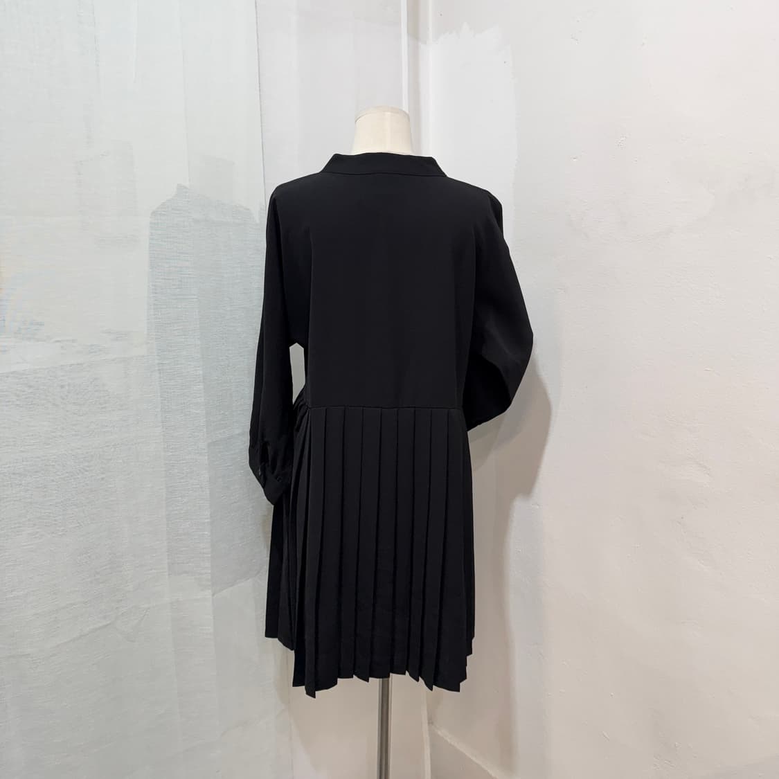 디어리스트 플리츠 블랙원피스 미니원피스 주름 3750 상품이미지4