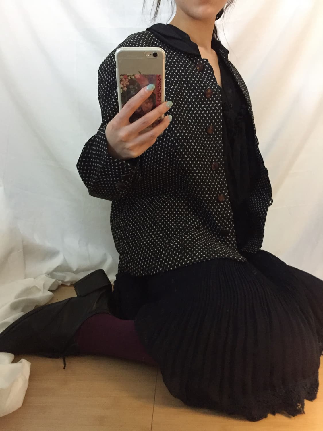 단추 카라 자켓 상품이미지1