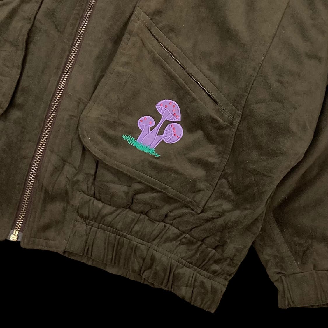 빈티지 브라운 스웨이드 블루종 자켓 상품이미지5