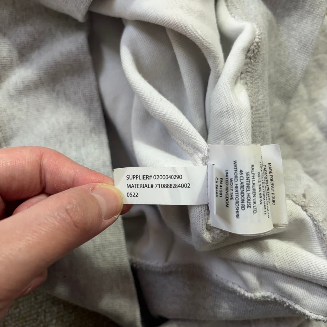 폴로 랄프로렌 맨투맨 그레이(S) 상품이미지7