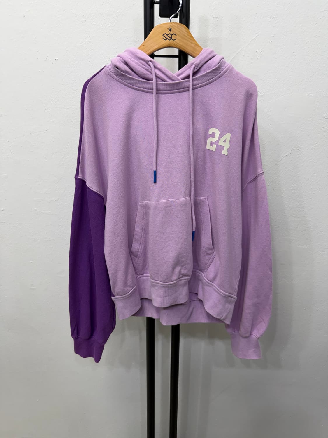 정품) SJYP 한섬 24 프린팅 오버핏 후드티 XS 상품이미지1