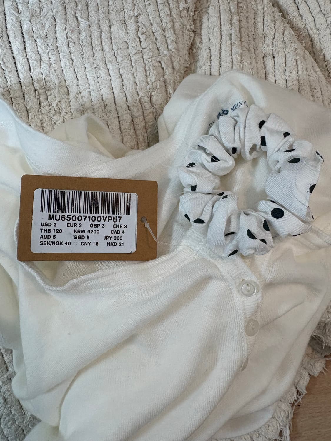 브랜디멜빌 젤리탑 롱슬리브 화이트 상품이미지3