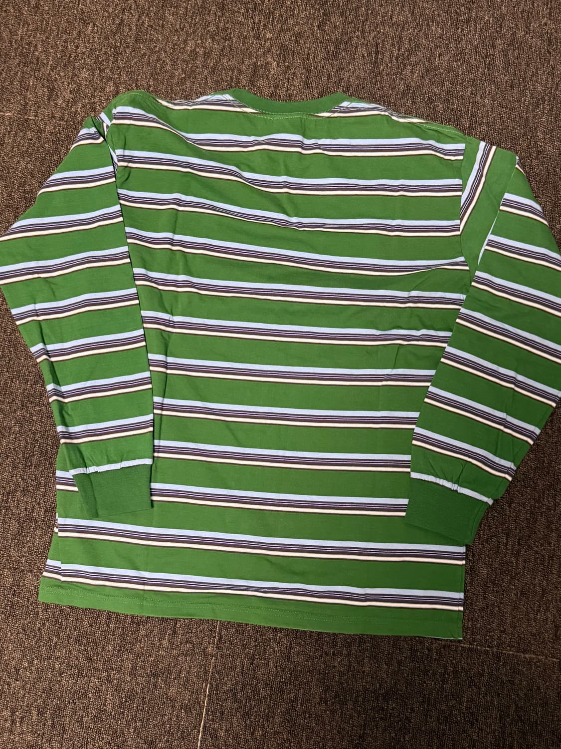 [M] 디스이즈네버댓 스트라이프 롱슬리브 그린 상품이미지2