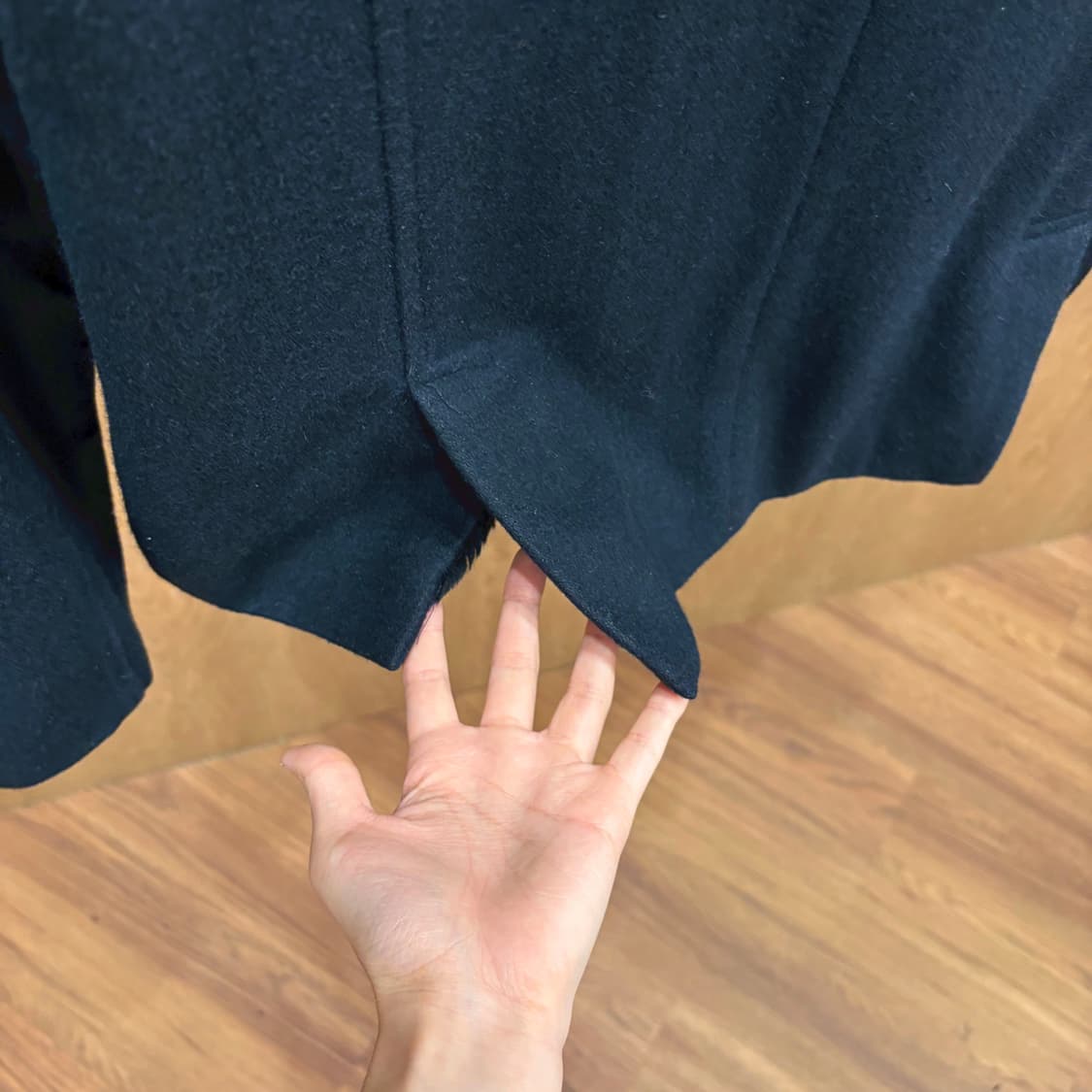 버버리 블랙 라벨 후드 코트 더블 브레스트 플랩 포켓 디테일 블랙 상품이미지6