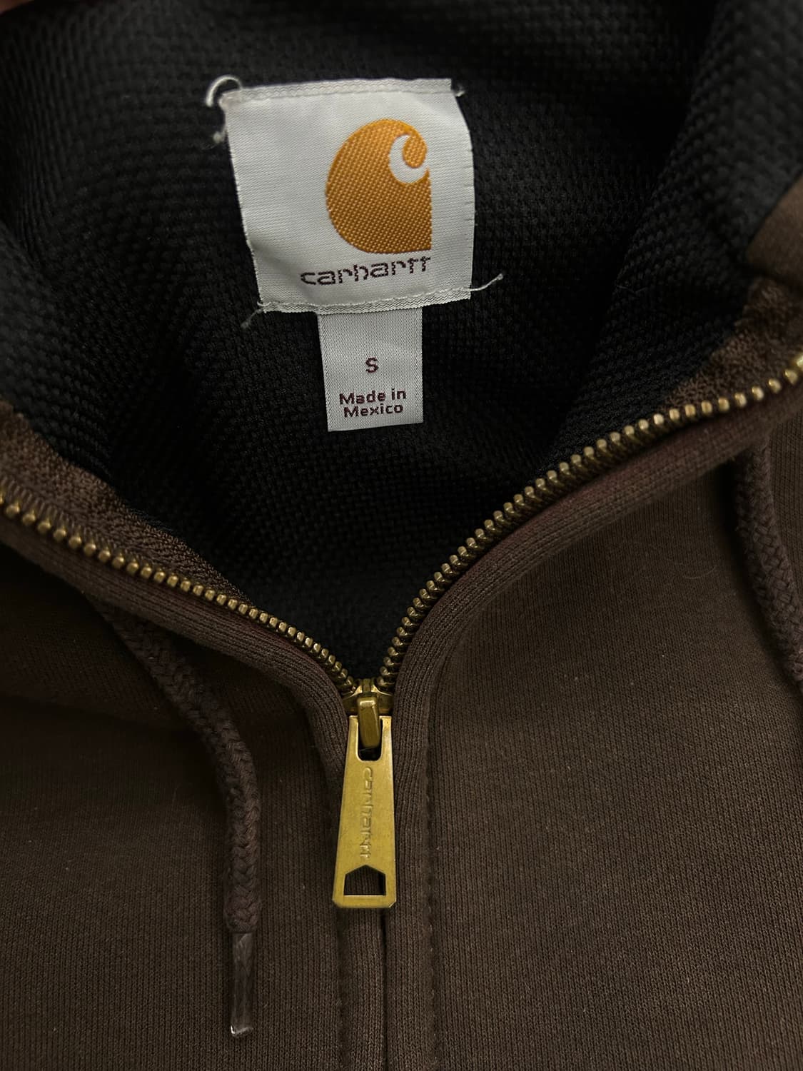 [S]칼하트 레인디펜더 후드집업/다크브라운 상품이미지6